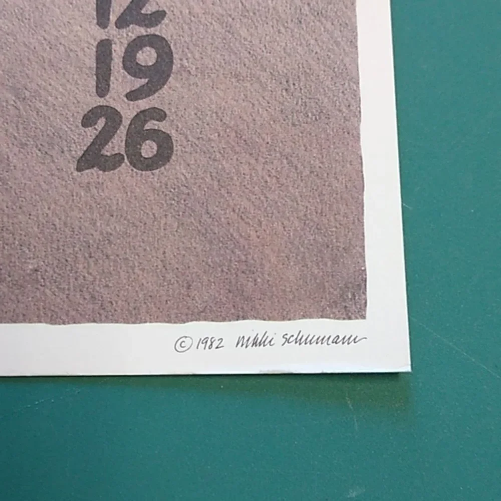 Vintage 1985 Nikki Schumann Poster Calendars in Plastic Frame Cottagecore